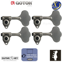 Load image into Gallery viewer, NEW Gotoh GBU510C-12 Bass 4-STRING Tuners 4-inline 11/16&quot; Clover Key - X-NICKEL