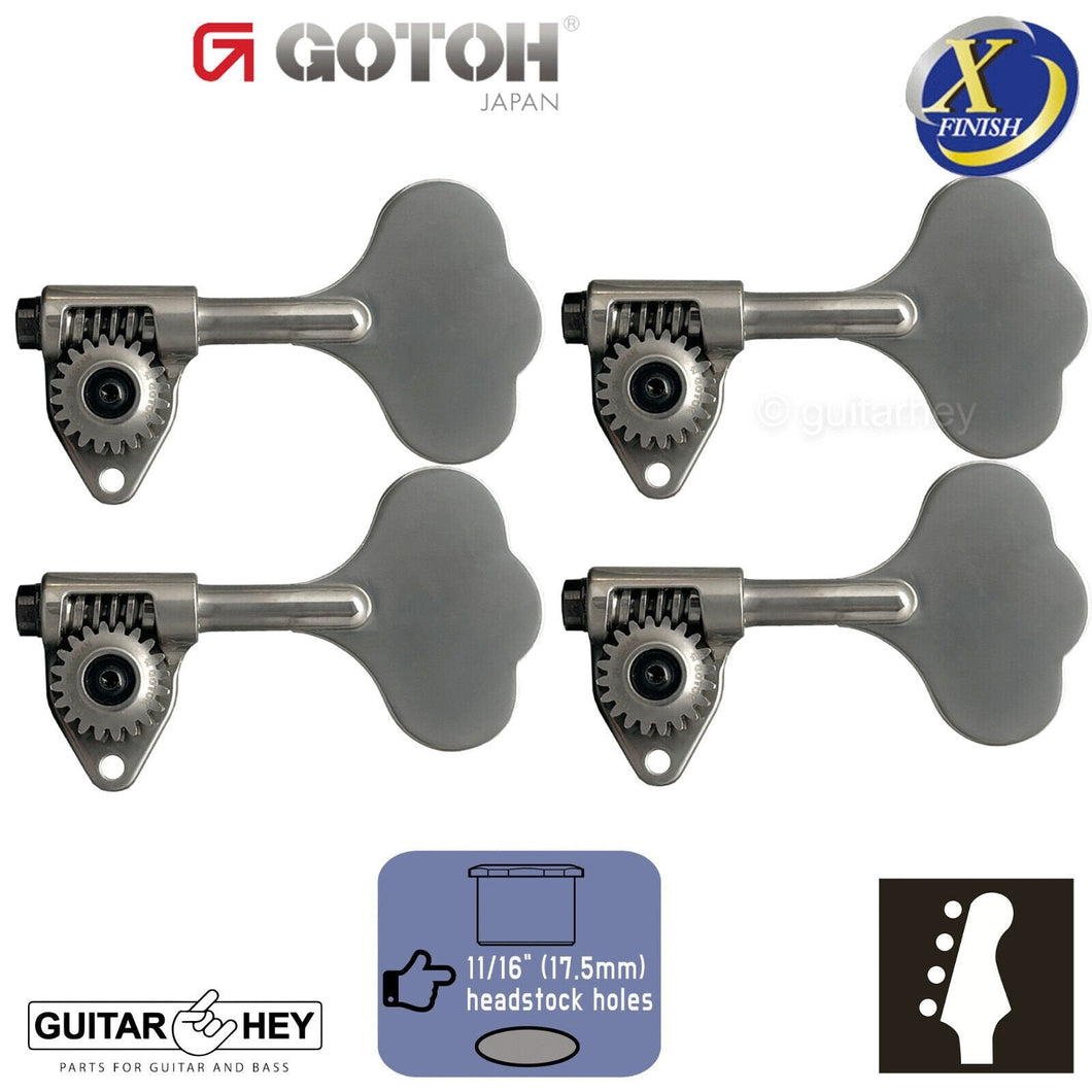 NEW Gotoh GBU510C-12 Bass 4-STRING Tuners 4-inline 11/16