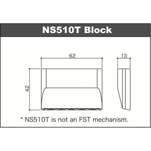 NEW Gotoh NS510T-FE1 Non-locking 2 Point Tremolo Bridge Narrow Spacing - BLACK