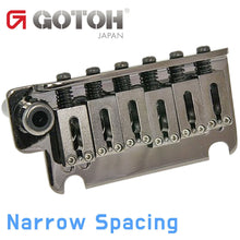 Load image into Gallery viewer, NEW Gotoh NS510T-FE1 Non-locking 2 Point Tremolo Bridge Narrow Spacing, COSMO BK