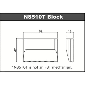 NEW Gotoh NS510T-FE1 Non-locking 2 Point Tremolo Bridge Narrow Spacing - GOLD