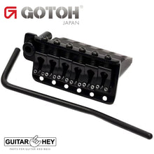 Load image into Gallery viewer, NEW Gotoh 510T-BS2 Non-locking 6 Point Tremolo Bridge Brass Saddles - BLACK