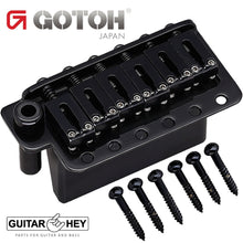 Carregar imagem no visualizador da galeria, NEW Gotoh 510T-FE2 Non-locking 6 Point Tremolo Bridge SHORT 37mm Block - BLACK