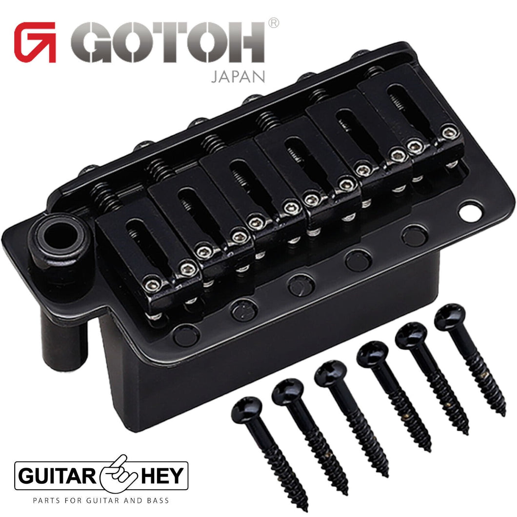 NEW Gotoh 510T-FE2 Non-locking 6 Point Tremolo Bridge Steel Saddles - BLACK