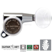 Carregar imagem no visualizador da galeria, NEW Gotoh SG381-05P1 MGT L4+R2 Set Mini Locking Tuners OVAL Buttons 4x2, CHROME