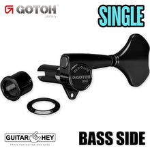 Load image into Gallery viewer, NEW (1) Gotoh GB350 RES-O-LITE Bass Machine Head BASS SIDE - SINGLE - BLACK
