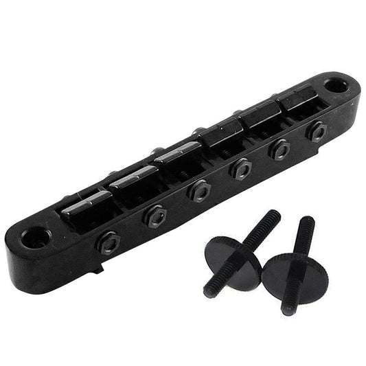 NEW Gotoh GE104B ABR-1 Tunematic Tune-o-matic Bridge w/ M4 Threaded Posts, BLACK