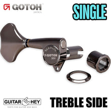 Load image into Gallery viewer, NEW (1) Gotoh GB350 Res-O-lite Bass Machine Head TREBLE SIDE - SINGLE - COSMO BK