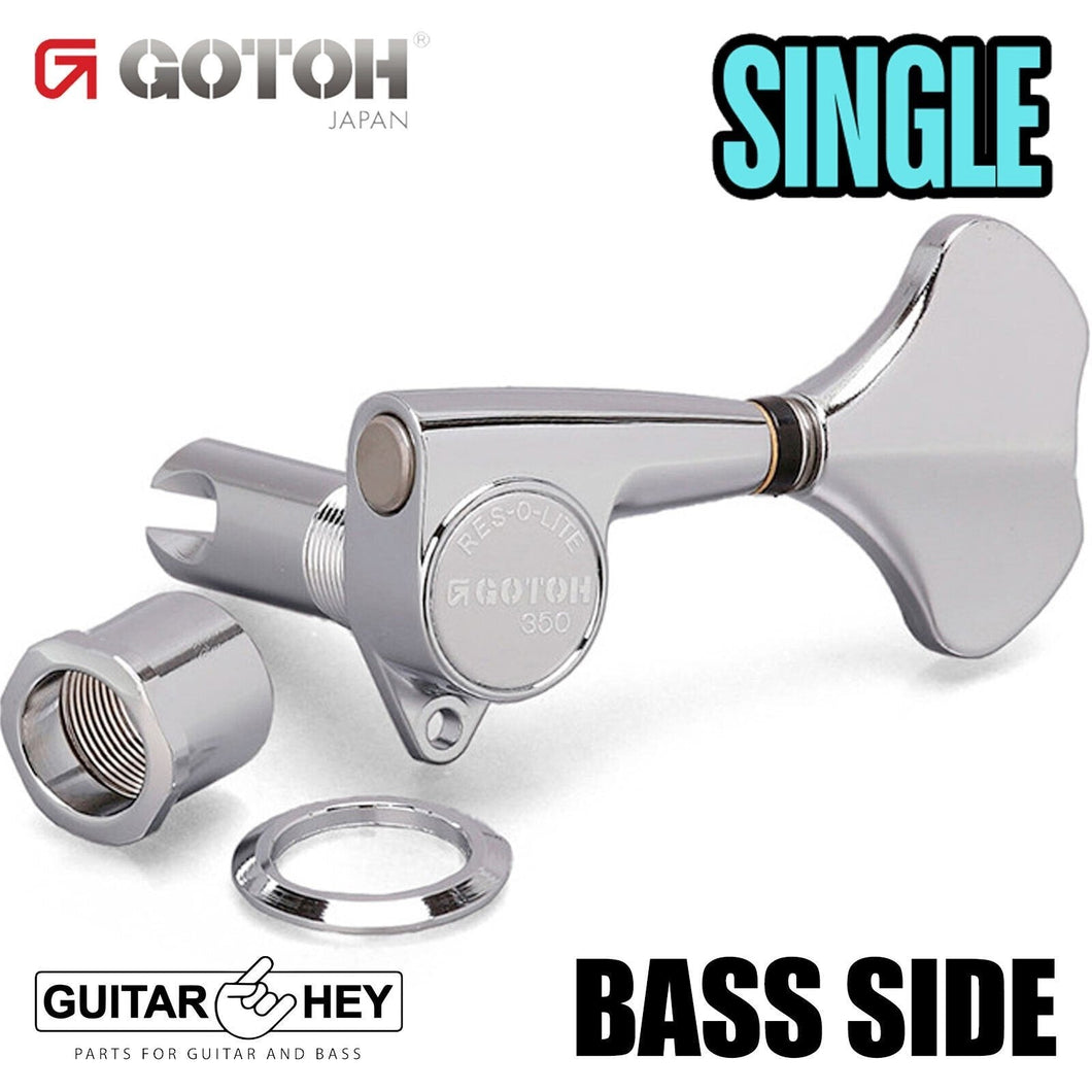 NEW (1) Gotoh GB350 Res-O-lite Bass Machine Head BASS SIDE - SINGLE - CHROME