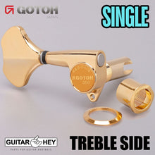 Load image into Gallery viewer, NEW (1) Gotoh GB350 Res-O-lite Bass Machine Head TREBLE SIDE - SINGLE - GOLD