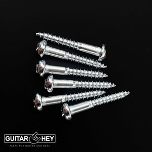 NEW (6) Gotoh Tremolo Replacement Screws for 510T/GE101/GE102 Bridges - CHROME