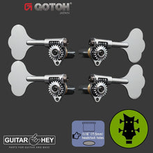 Load image into Gallery viewer, NEW Gotoh GBU510C-12 Bass 4-String L2+R2 11/16&quot; Tuners Clover Key 2x2 - CHROME