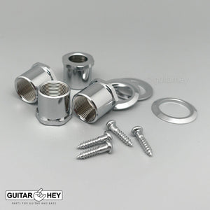 NEW Gotoh GBU510C-12 Bass Tuners 4-inline 11/16" Clover Key - LEFTY -CHROME