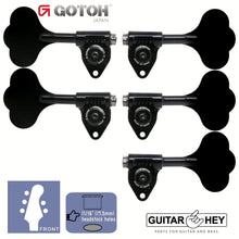 Load image into Gallery viewer, NEW Gotoh GBU510C-12 Bass 5-String L3+R2 11/16&quot; Tuners Clover Key 3x2 - BLACK