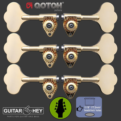 NEW Gotoh GBU510C-12 Bass 6-String L3+R3 11/16