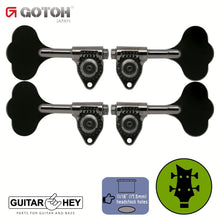 Load image into Gallery viewer, NEW Gotoh GBU510C-12 Bass 4-String L2+R2 11/16&quot; Tuners Clover Key 2x2 - COSMO BK