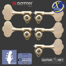 Load image into Gallery viewer, NEW Gotoh GBU510C-12 Bass 5-String L3+R2 11/16&quot; Tuners Clover Key 3x2 - X-GOLD