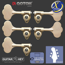 Carregar imagem no visualizador da galeria, NEW Gotoh GBU510C-12 Bass 5-String L2+R3 11/16&quot; Tuners Clover Key 2x3 - X-GOLD