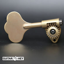 Carregar imagem no visualizador da galeria, NEW Gotoh GBU510C-12 Bass Tuners 4-inline 11/16&quot; Clover Key - LEFTY - X-GOLD