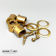 Carregar imagem no visualizador da galeria, NEW Gotoh GBU510C-12 Bass Tuners 4-inline 11/16&quot; Clover Key - LEFTY - X-GOLD