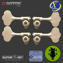 Carregar imagem no visualizador da galeria, NEW Gotoh GBU510C-12 Bass 4-String L2+R2 11/16&quot; Tuners Clover Key 2x2 - X-GOLD