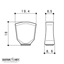 Load image into Gallery viewer, NEW Gotoh SG301-P4N L3+R3 Set Tuners w/ Large Buttons 18:1 Ratio - 3x3 - NICKEL