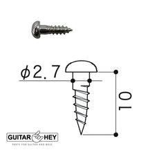 Load image into Gallery viewer, (12) Gotoh Guitar Replacement Screws for SXB510/SXN510/SE700/SE770 - COSMO BLACK