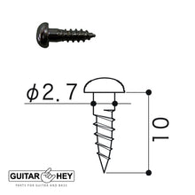 Load image into Gallery viewer, (12) Gotoh Guitar Replacement Screws for SXB510/SXN510/SE700/SE770 - BLACK