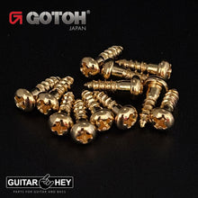 Load image into Gallery viewer, (12) Gotoh Guitar Replacement Screws for SXB510/SXN510/SE700/SE770 - GOLD