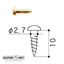 Load image into Gallery viewer, (12) Gotoh Guitar Replacement Screws for SXB510/SXN510/SE700/SE770 - GOLD