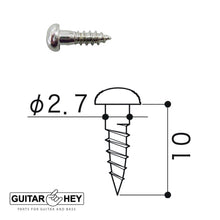 Load image into Gallery viewer, (12) Gotoh Guitar Replacement Screws for SXB510/SXN510/SE700/SE770 - CHROME