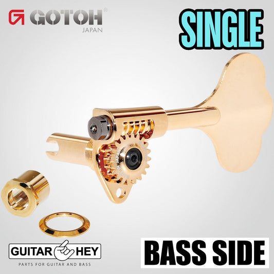 NEW (1) Gotoh GBU510C-9 Replacment Bass Machine Head BASS SIDE, SINGLE - GOLD