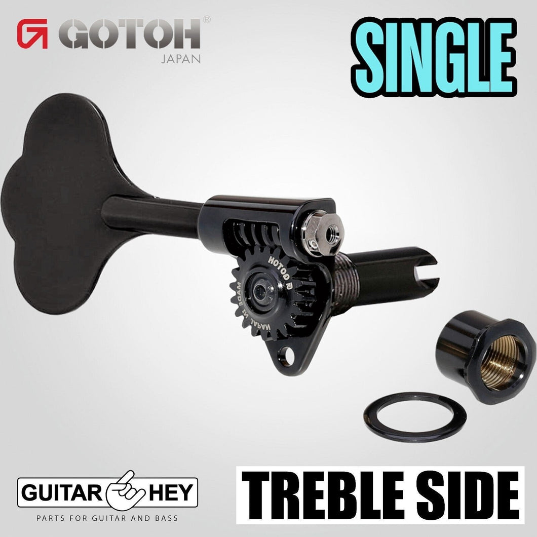 NEW (1) Gotoh GBU510C-9 Replacment Bass Machine Head TREBLE SIDE, SINGLE - BLACK