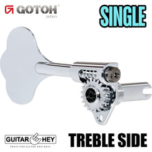 Load image into Gallery viewer, NEW (1) Gotoh GBU510C-9 Replacment Bass Machine Head TREBLE SIDE, SINGLE, CHROME