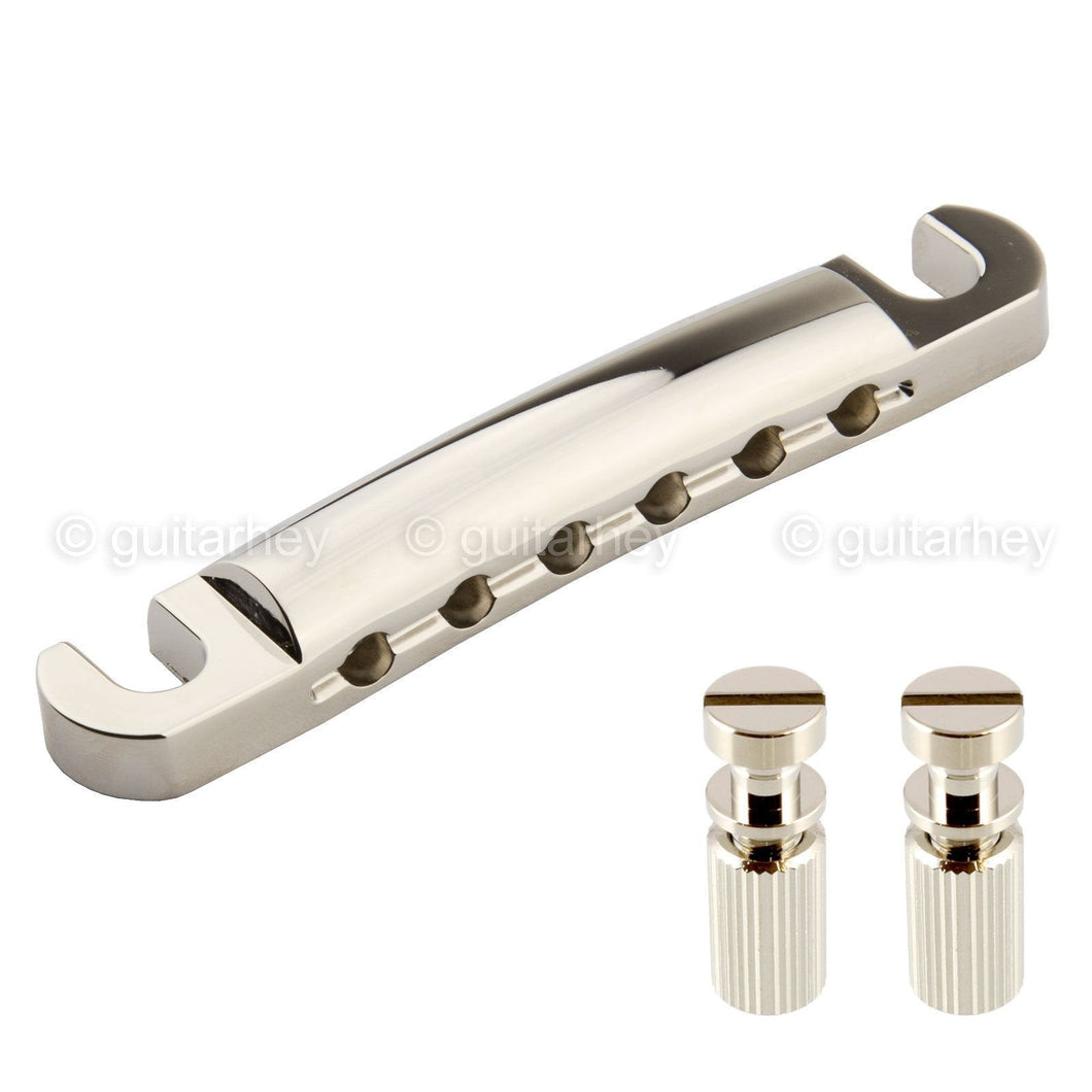 NEW Gotoh Stop Tailpiece w/ USA Thread Studs for Gibson® USA Guitars - NICKEL