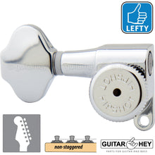 Load image into Gallery viewer, NEW Hipshot 6-in-Line LEFT-HANDED Mini Locking BUTTERBEAN Keys 6K1EL0CT - CHROME