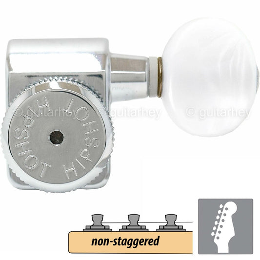NEW Hipshot Non-Staggered Tuners Fender® Directrofit™ LOCKING BTR-P - CHROME