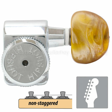 NEW Hipshot Non-Staggered Tuners Fender® Directrofit™ LOCKING HMM-A - CHROME