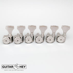 NEW Hipshot STAGGERED Tuners Fender® Directrofit™ Locking HS LEFT-HANDED NICKEL