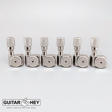 Load image into Gallery viewer, Hipshot Tuners Fender® Directrofit™ LOCKING Non-Staggered KNURLED Buttons NICKEL