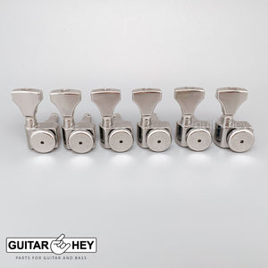 NEW Hipshot STAGGERED Tuners Fender® Directrofit™ LOCKING HSP-C Buttons - NICKEL