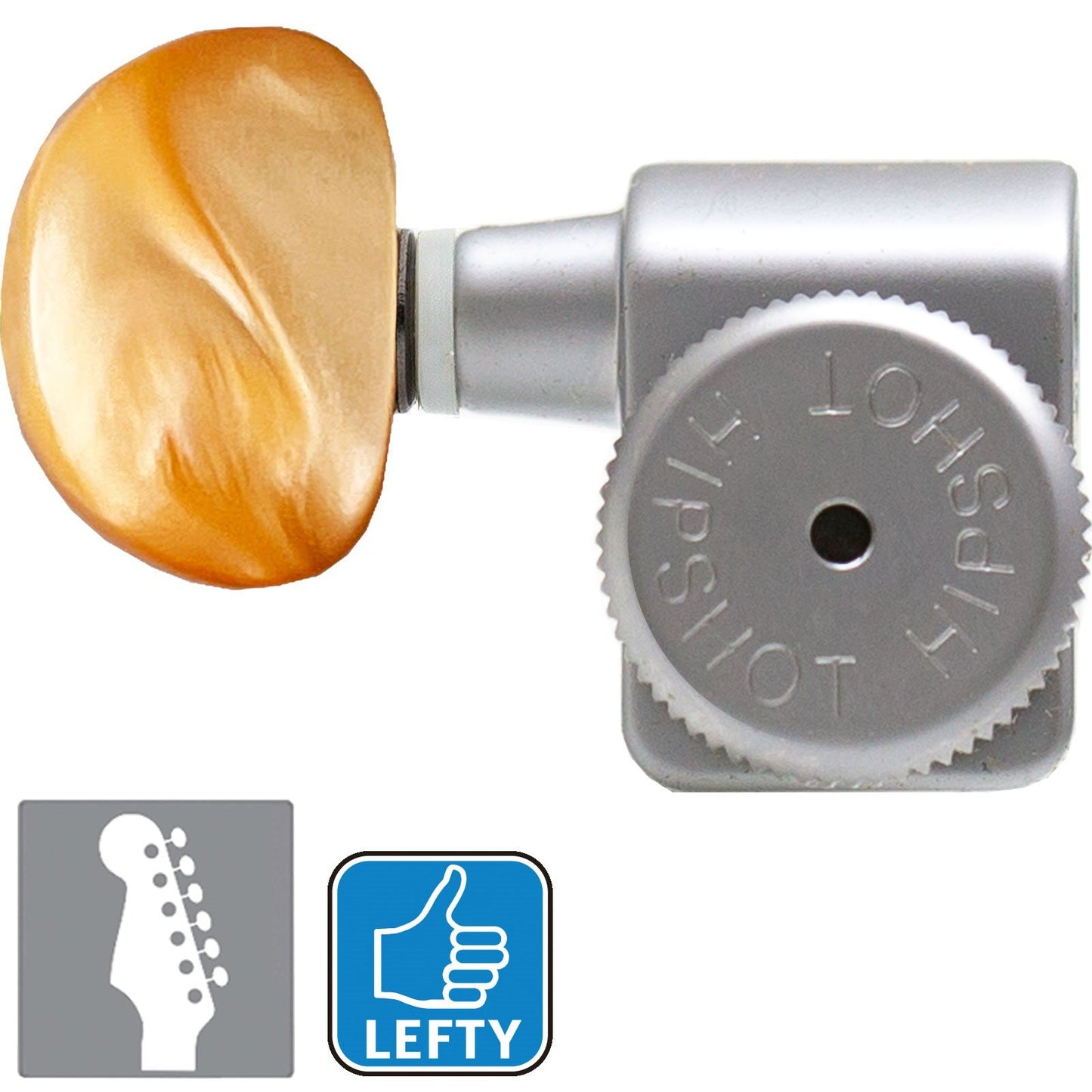 NEW Hipshot STAGGERED Tuners Fender® Directrofit Locking HMM-A LEFT-HANDED SATIN