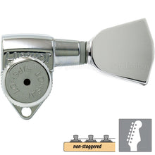 Load image into Gallery viewer, NEW Hipshot Grip-Lock Non-Staggered LOCKING TUNERS 6 In Line Keystone - CHROME