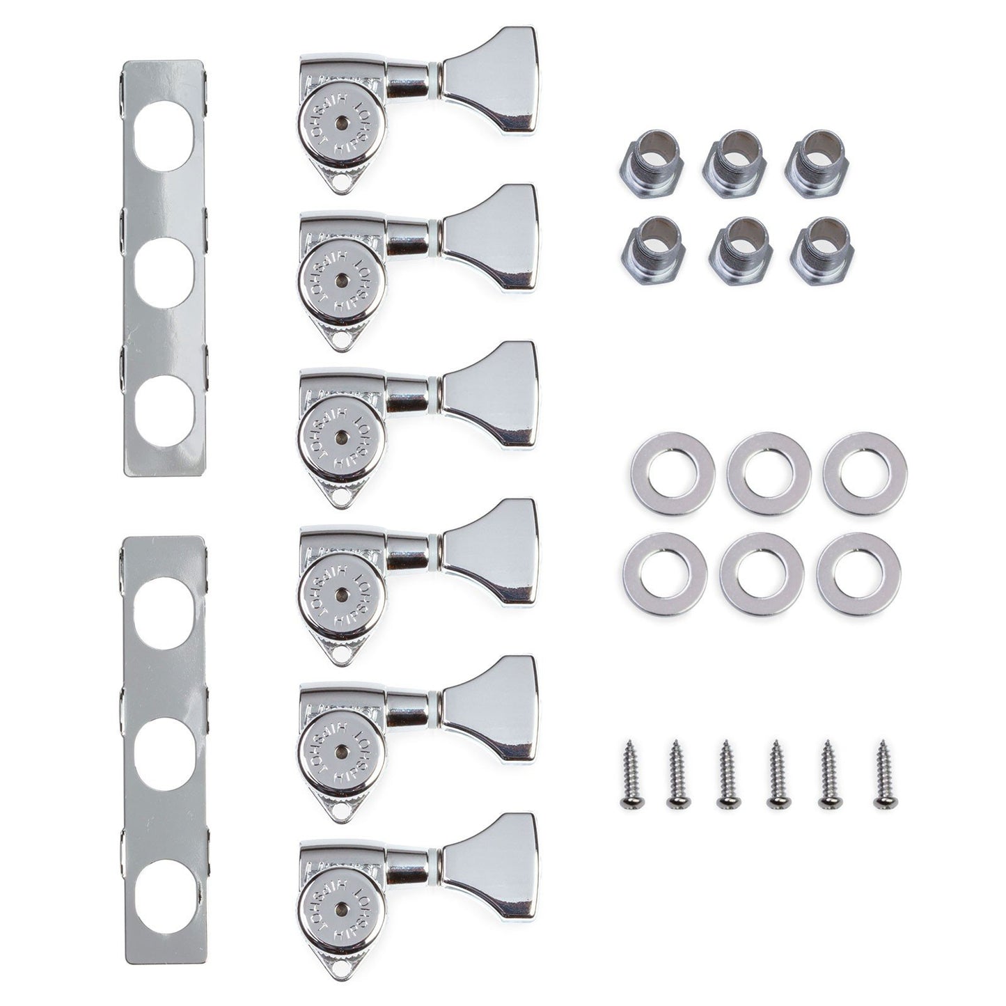 Hipshot 6K1GL0C-STAG Grip-Lock Upgrade Kit STAGGERED Open-Gear 6 in line CHROME