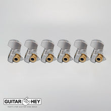 Carregar imagem no visualizador da galeria, NEW Hipshot 6 in Line Classic Tuners Non-Staggered SMALL Buttons - CHROME