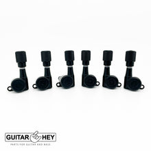 Load image into Gallery viewer, NEW Hipshot Guitar Tuning Upgrade Kit KNURLED Buttons Grip-Lock 3x3 - BLACK