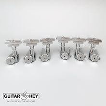 Carregar imagem no visualizador da galeria, Hipshot Tuners Schaller Mini M6 Style w/ IMPERIAL Buttons D03 Set 3x3 - CHROME