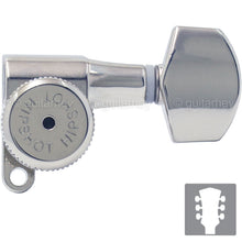 Carregar imagem no visualizador da galeria, NEW Hipshot L3+R3 Locking Guitar Tuners Grip-Lock Closed-Gear UMP 3x3 - CHROME