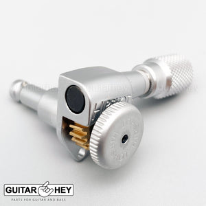 NEW Hipshot Grip-Lock Open-Gear LOCKING Tuners w/ KNURLED Buttons 3x3 - SATIN
