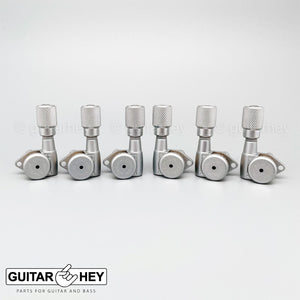 NEW Hipshot Grip-Lock Open-Gear LOCKING Tuners w/ KNURLED Buttons 3x3 - SATIN